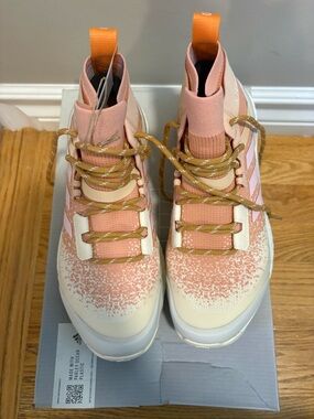 Women’s Pink Knit High-Top Sneakers